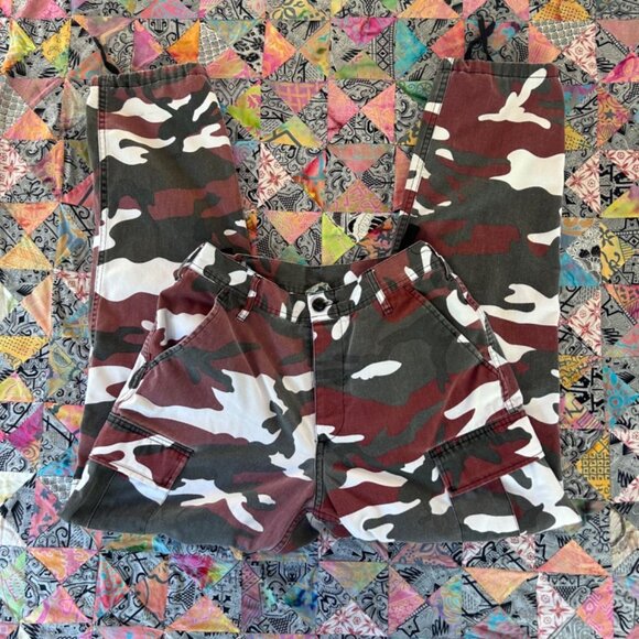 Rothco BDU Pants Mens Size Small Regular Red Camo Military Tactical Worn In - Picture 1 of 7